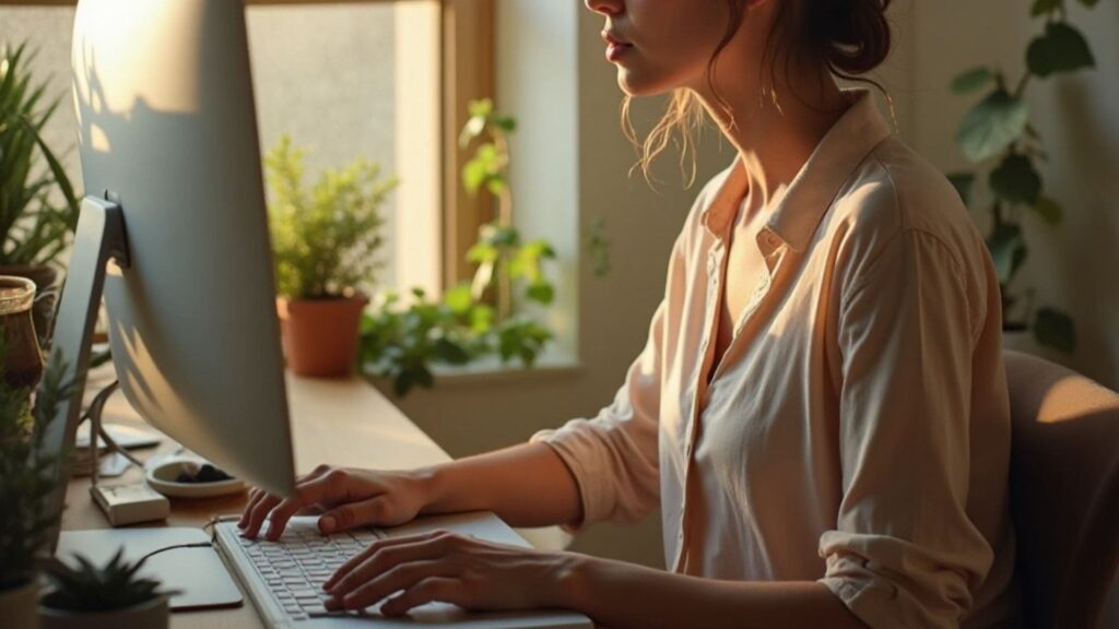 Mujer con apoyo para emprender desde casa